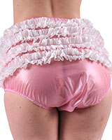 Adult Baby PVC Frilly Pants
