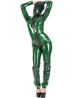 Hooded PVC Catsuit with 2 Way Zipper for Ladies and Gents