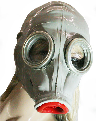 Gasmask with Internal Condom